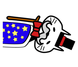 Japanese mascot "neko-roujin" sticker #13035803