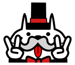 Japanese mascot "neko-roujin" sticker #13035805