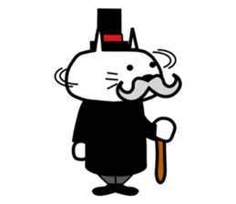 Japanese mascot "neko-roujin" sticker #13035808