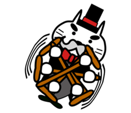 Japanese mascot "neko-roujin" sticker #13035809