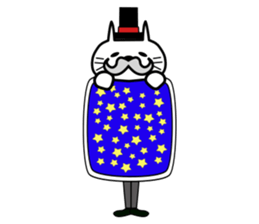 Japanese mascot "neko-roujin" sticker #13035810