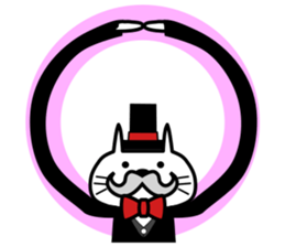 Japanese mascot "neko-roujin" sticker #13035811