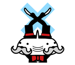 Japanese mascot "neko-roujin" sticker #13035812