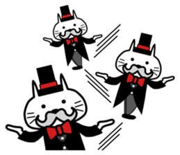 Japanese mascot "neko-roujin" sticker #13035813