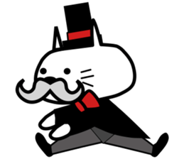 Japanese mascot "neko-roujin" sticker #13035815