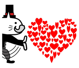 Japanese mascot "neko-roujin" sticker #13035818