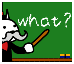 Japanese mascot "neko-roujin" sticker #13035825