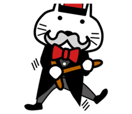 Japanese mascot "neko-roujin" sticker #13035828