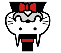 Japanese mascot "neko-roujin" sticker #13035829