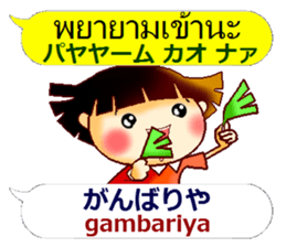Japanese Kansai dialect and Thai sticker #13036165