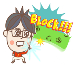 negative boy 4 sticker #13036371