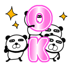 pa-nda panda pandas sticker #13036750