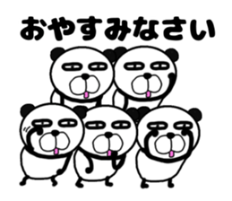 pa-nda panda pandas sticker #13036776