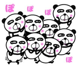 pa-nda panda pandas sticker #13036788