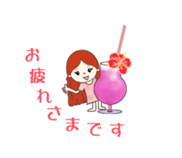 MO-chan Hiroshima valve Ver.3 ~Hula~ sticker #13037232