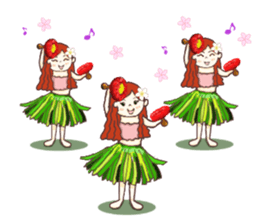 MO-chan Hiroshima valve Ver.3 ~Hula~ sticker #13037233