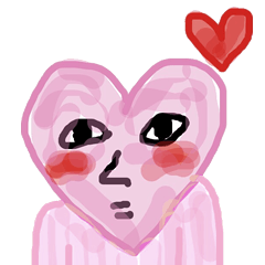 Artist Saaya's Sticker "Heart Human"