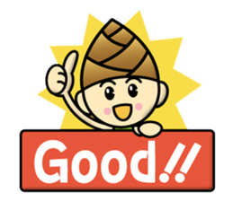 Bamboo shoot Child sticker #13038390