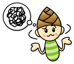 Bamboo shoot Child sticker #13038394