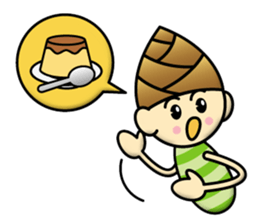 Bamboo shoot Child sticker #13038419