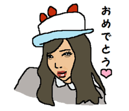 Strange face sticker. sticker #13038766