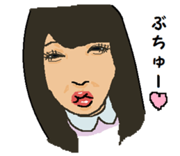 Strange face sticker. sticker #13038770