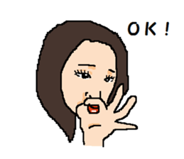 Strange face sticker. sticker #13038775