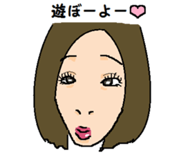 Strange face sticker. sticker #13038778