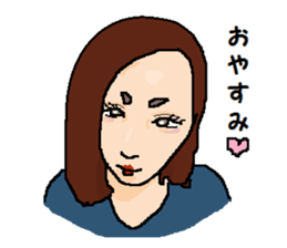 Strange face sticker. sticker #13038779