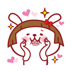 Probably it is a rabbit. LOVE100%