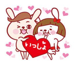 Probably it is a rabbit. LOVE100% sticker #13039201