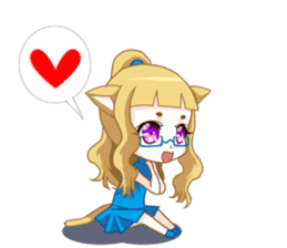 Meganekoru sticker #13039686