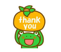 Autumn frog sticker #13039938