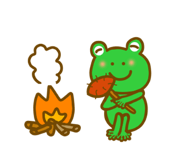 Autumn frog sticker #13039939