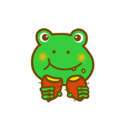 Autumn frog sticker #13039940