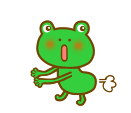 Autumn frog sticker #13039941