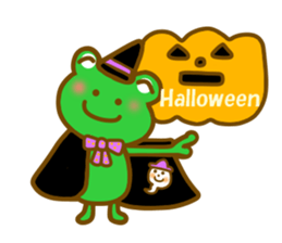 Autumn frog sticker #13039956