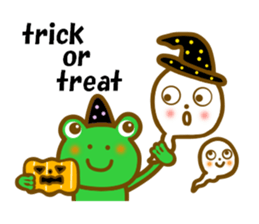 Autumn frog sticker #13039957