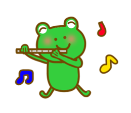 Autumn frog sticker #13039961