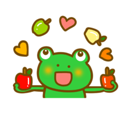Autumn frog sticker #13039964