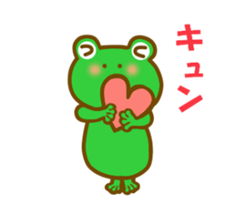 Autumn frog sticker #13039965