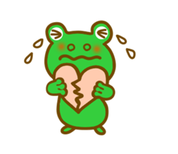 Autumn frog sticker #13039967