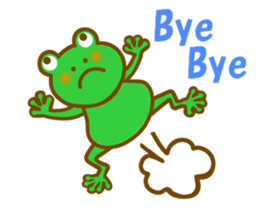 Autumn frog sticker #13039973