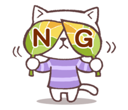 Sticker of autumn cat sticker #13040087