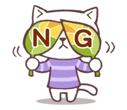 Sticker of autumn cat sticker #13040087