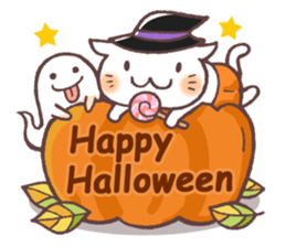 Sticker of autumn cat sticker #13040092