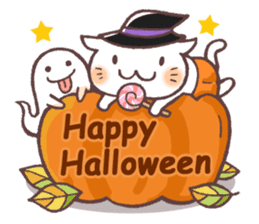 Sticker of autumn cat sticker #13040092