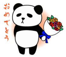 cool panda style sticker #13040291