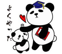 cool panda style sticker #13040292