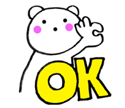 Words commonly used bear5 sticker #13040962